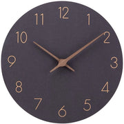 Orologio da Parete in MDF, Non Tocchante, Silenzioso 30cm con Batterie, Moderno e Facile da Leggere per Camera, Casa, Cucina, Camera da Letto, Ufficio, Scuola (Nero)