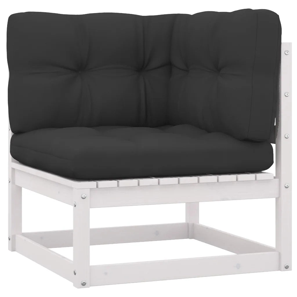 Set Divani da Giardino 5 pz con Cuscini Legno Massello Pino cod mxl 36375