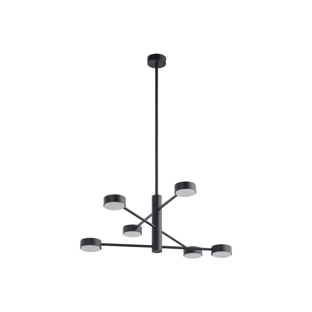 Lampadario sospeso Nowodvorski ORBIT nero metallo 6xGX53