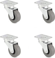 Set di ruote per mobili - 4 ruote da 40 mm silenziose - per interni e esterni - facile da montare