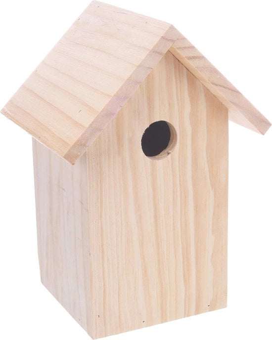 Nido per Uccelli in Legno 18x14,5x25CM - Ricovero - Rifugio - Sicurezza - Robusto - Facile da Installare