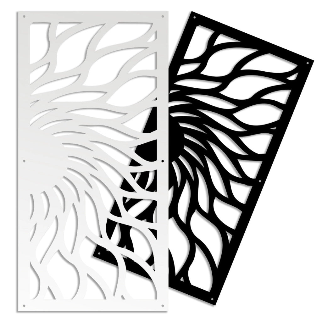 HOT SUN - Pannello in PVC traforato - Parasole Misura: 50x150 cm, Colore: nero