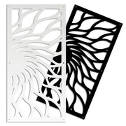 HOT SUN - Pannello in PVC traforato - Parasole Misura: 50x150 cm, Colore: nero