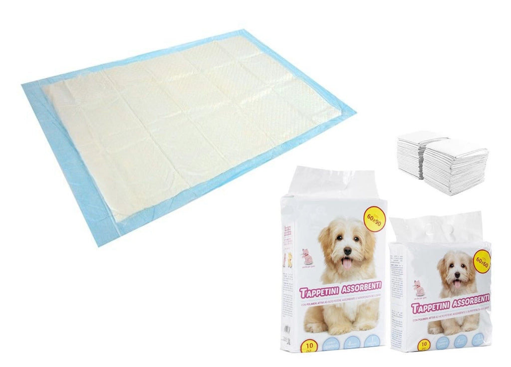Tappeto Assorbente per Animali 60x90 cm - 5 Confezioni - Tappeto Assorbente