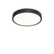 Plafoniera Contemporanea Ray Metallo Nero Led Integrato 44W 3000K Ip44
