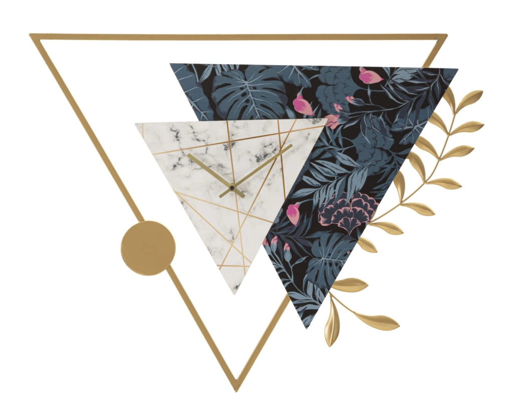 Orologio da Muro Triangle 75x4,5x59 cm in Ferro