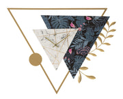 Orologio da Muro Triangle 75x4,5x59 cm in Ferro