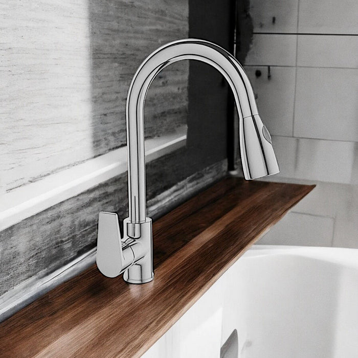 Miscelatore per lavello doccetta estraibile completo