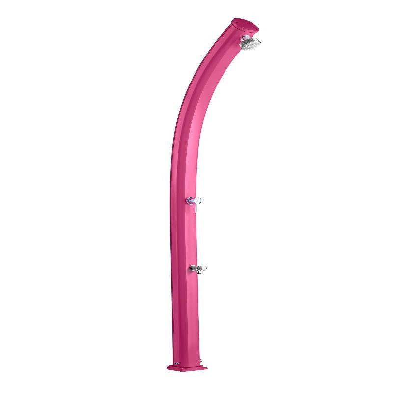 Doccia Tradizionale In Alluminio Jolly Con Miscelatore E Lavapiedi Colore Fuxia Cv-A525/4003