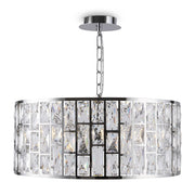 Maytoni Lampadario Moderno Gelid 4 luci E27 cromo metallo cristallo