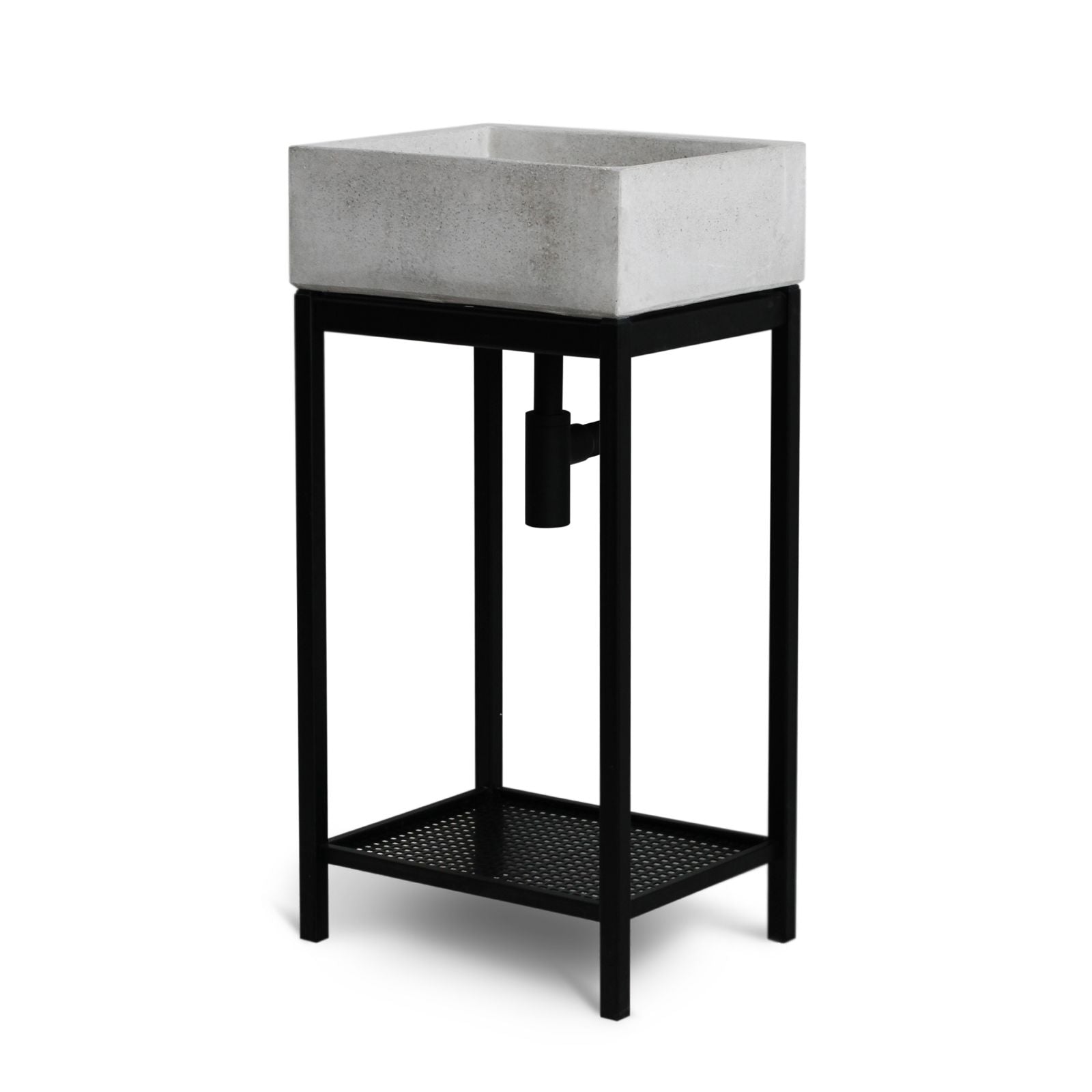 Lavello da Giardino Senza Rubinetto in Cemento Granulato di Marmo Madrid Grigio