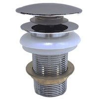 Piletta click clack a pressione da 1'1/4, senza troppo pieno