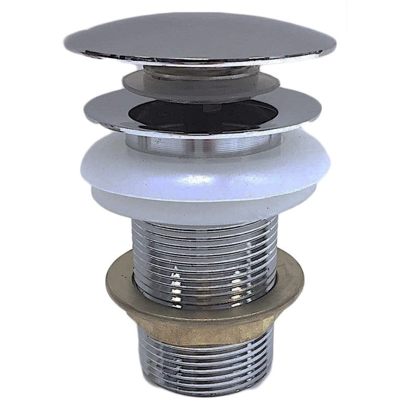 Piletta click clack a pressione da 1'1/4, senza troppo pieno