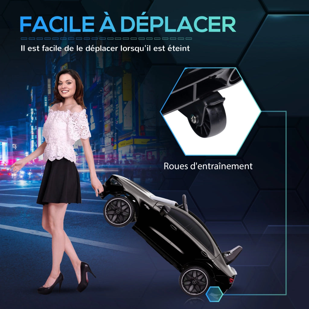 Auto elettrica per bambini Mercedes-Benz AMG CLA 45 ¨C Minimal ¨C telecomando, nero