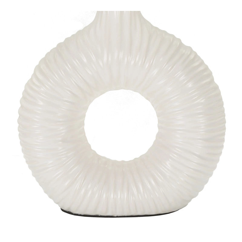 Lampadelle A Da Tavolo Seta Bianca cm 28,5x15x43