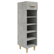 Scarpiera | Mobile per scarpe Grigio Cemento 30x35x105 cm in Legno Multistrato