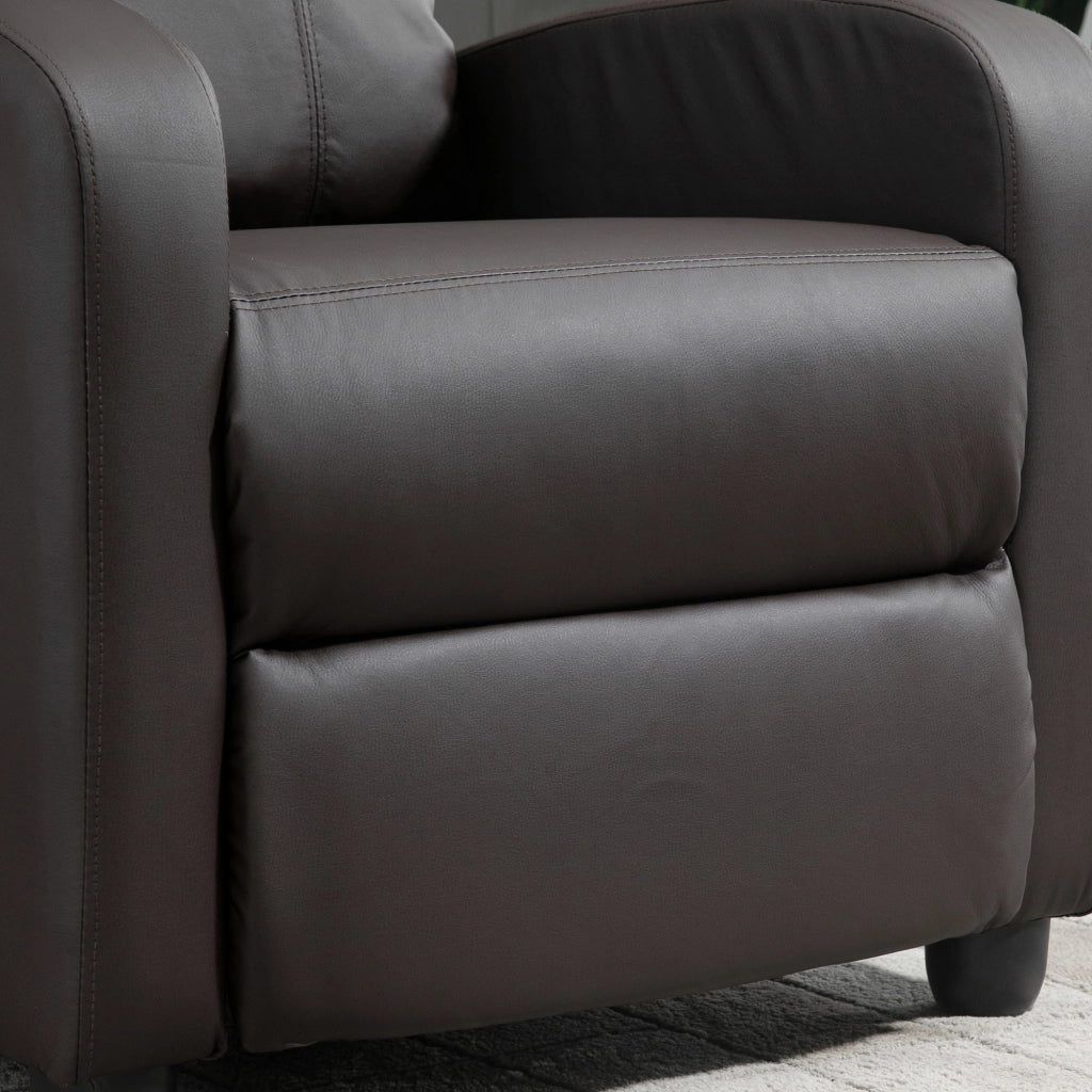 Easycomfort Poltrona Relax Massaggiante con Telecomando e 8 Programmi, Reclinazione e Poggiapiedi, 68x88x98cm, Marrone
