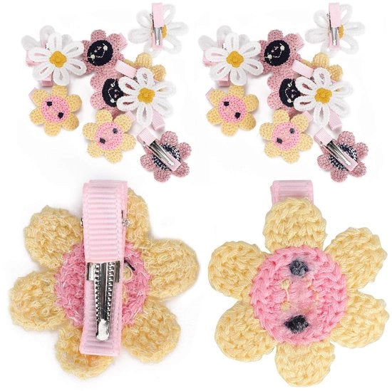 Accessori per capelli per animali domestici 20 pezzi - spilla per capelli in poliestere - strisce - adatto per cani/gatti - accessori decorativi per animali