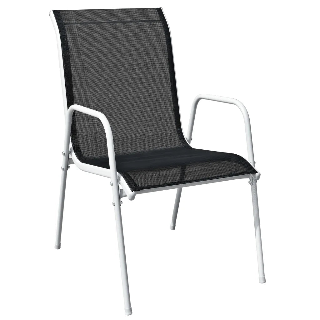 Set da Pranzo da Giardino 9 pz in Acciaio Nero cod mxl 35446