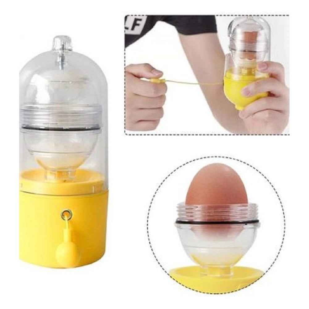 Trade Shop - Scuotitore Agitatore Frullino Per Uova In Plastica Scuotiuova Manuale Q-t191 -