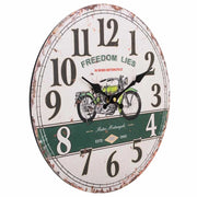 Orologio da parete in legno bianco d34x2h