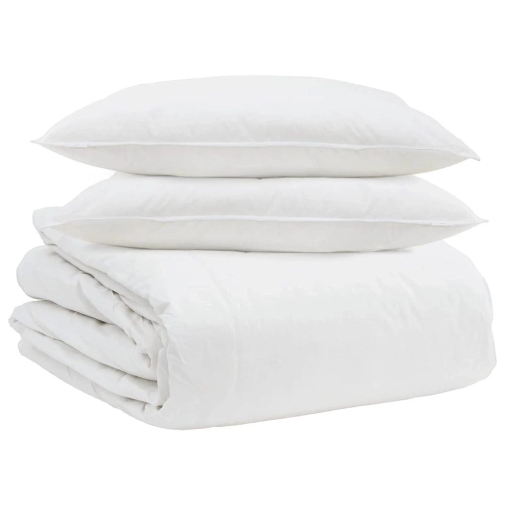 Set di Piumoni con cuscino 3 pcs Bianco Piuma d'anatra 3377077