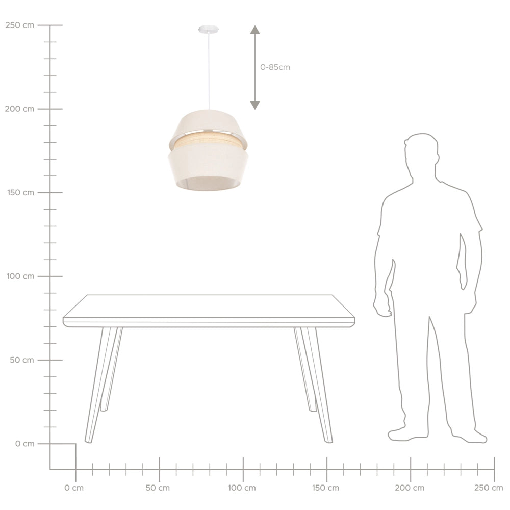 Lampada a sospensione Tessuto di carta blu 182 cm con frange e illuminazione a sospensione Retro Vintage