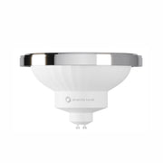 Lampadina LED AR111 Dicroica 15W GU10 15 Gradi 2700K 1050 Lumen Luce Calda Finitura Cromo - Beneito & Faure Illuminazione Professionale