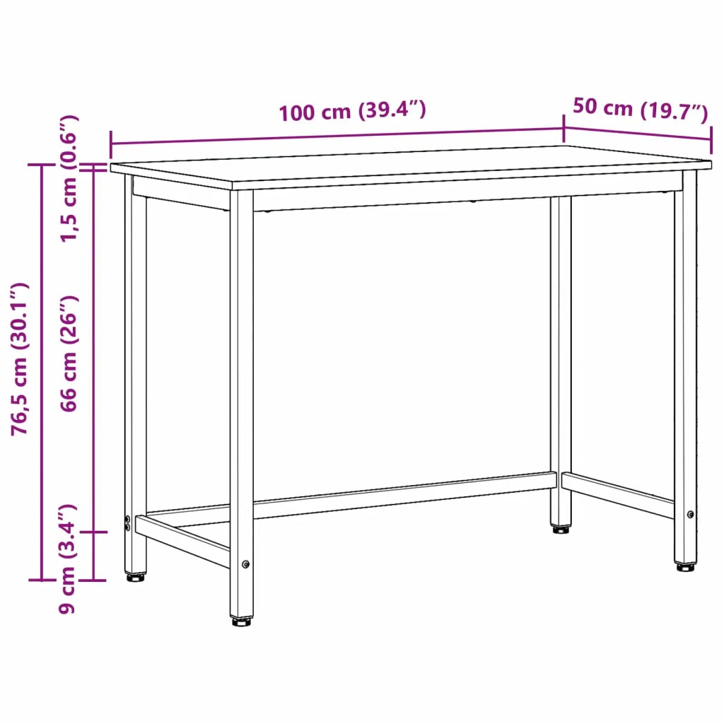 tavolo Rovere artigianale Legno ingegnerizzato e acciaio 873773