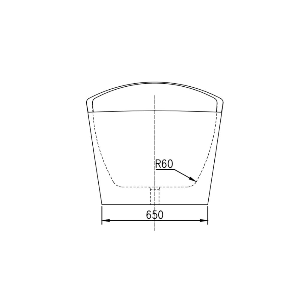 Vasca da bagno free standing bianca con piletta e troppopieno cm 170 *** confezione 1
