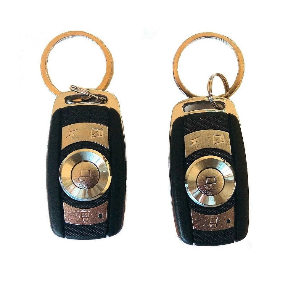 Trade Shop - Kit Allarme Antifurto Auto Universale Furgone Camper Roulotte 2 Telecomandi -