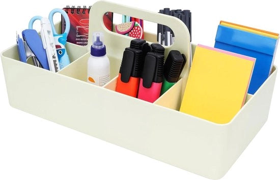 Organizzatore per Scrivania Portatile - Cassetto con 8 Compartimenti - 17 x 33 x 8 cm