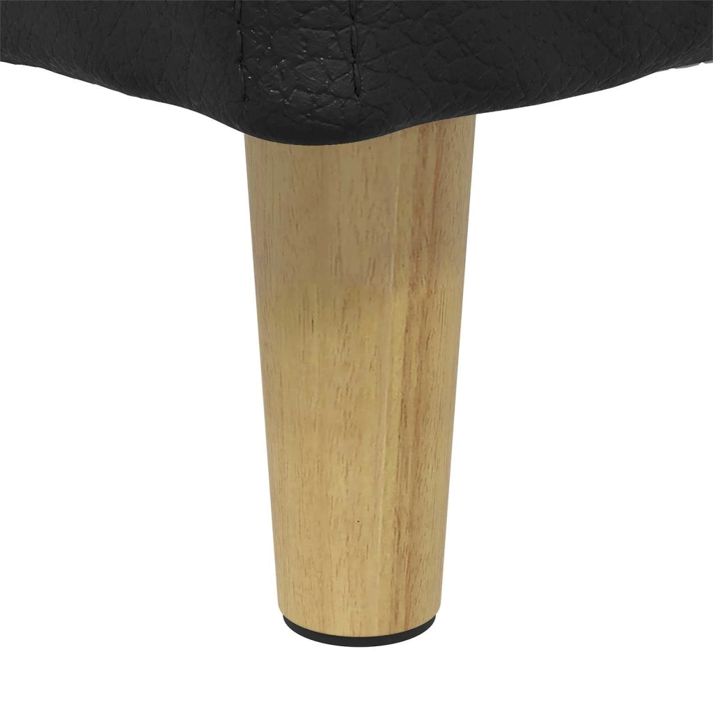 Pouf contenitore Nero 40 x 40 x 45 cm Pelle sintetica 876816