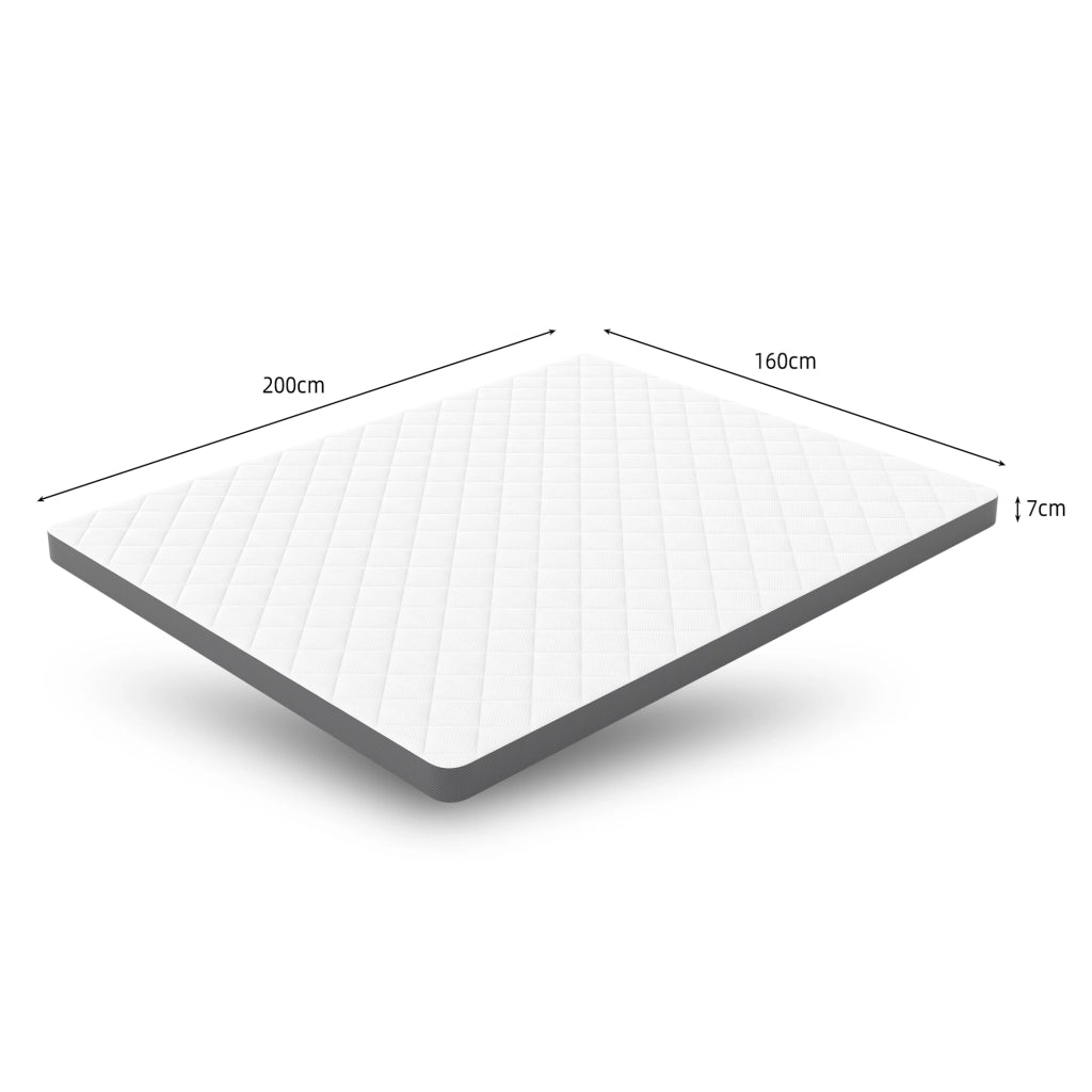 Materasso H3 7 Zone ¨C MINIMAL ¨C 160x200 cm, Schiuma, Certificazione Oeko-TEX
