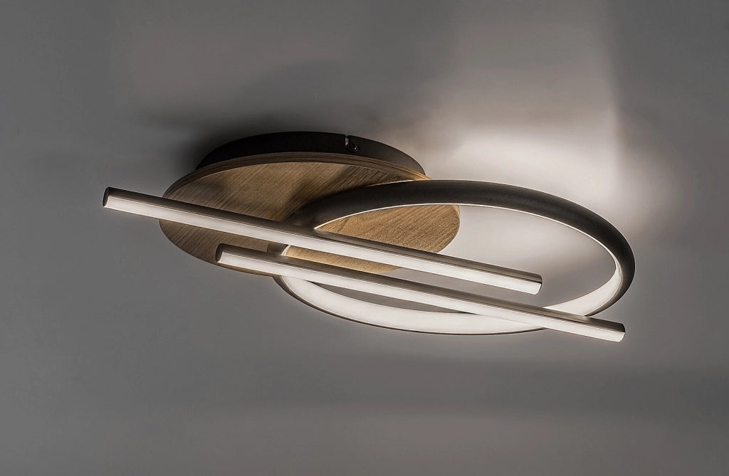 Rabalux Arash plafoniera LED legno 40W CCT 3000-6500K