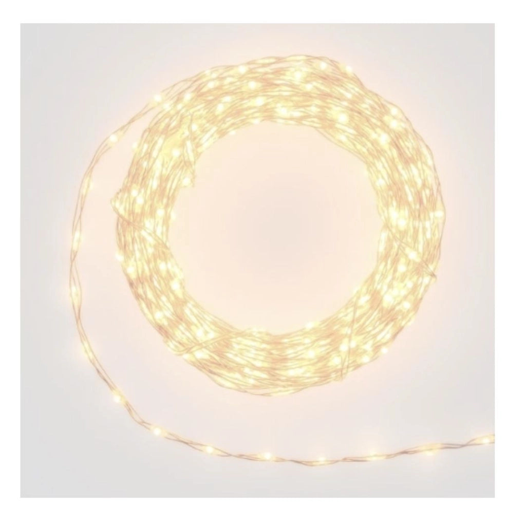 Catena luminosa luce natalizia 625 led 10 mt