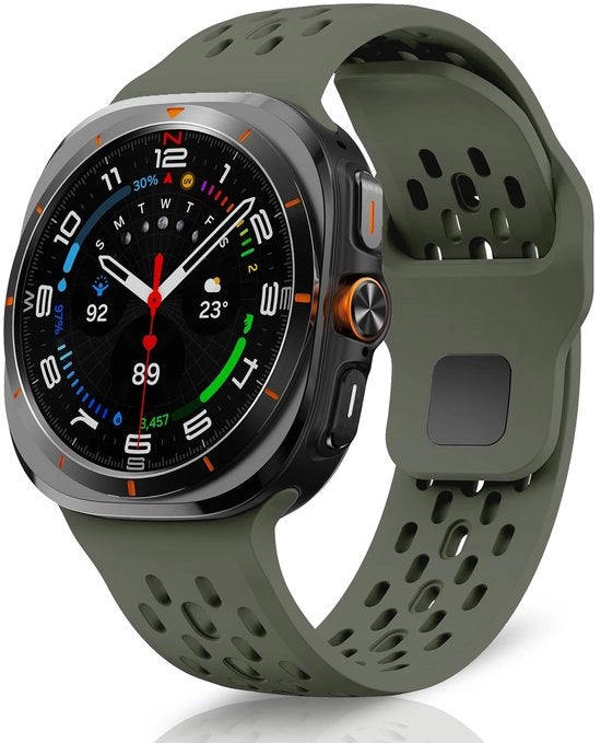 Bracciale Sport - Verde Militare - Banda di Ricambio - Adatto per Samsung Galaxy Watch Ultra - 47mm