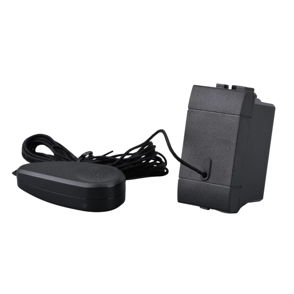Pulsante Tirante Con Corda 1P 16A 220V MBL Nero 1M Compatibile Bticino Living International BLN1101