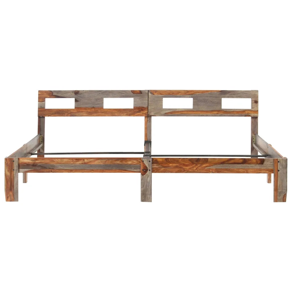 Giroletto senza Materasso in Legno Massello 200x200 cm 288419