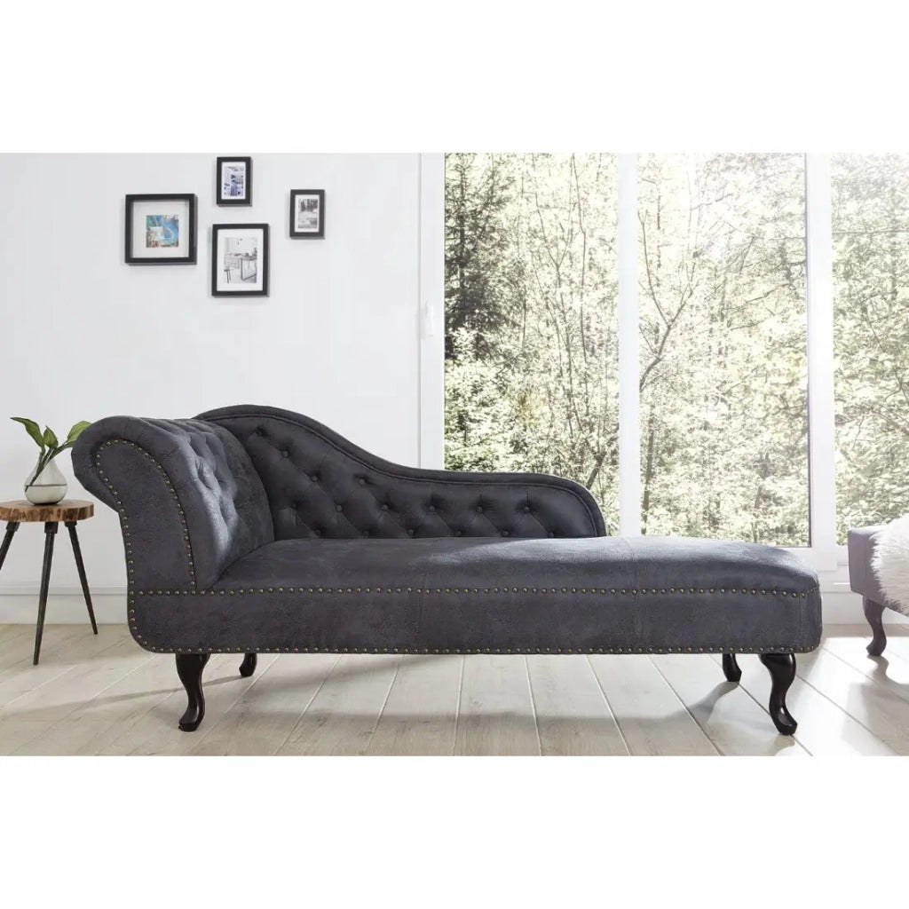 Méridienne EDGAR – Grigio bluastro – Stile barocco