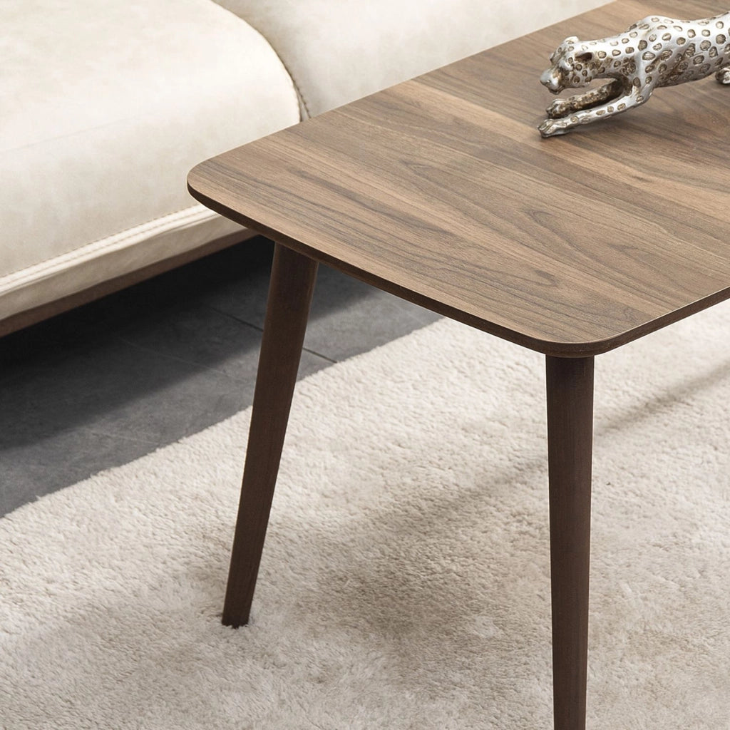 Tavolino in legno "Luci" 100 x 53 x 45 cm - Noce