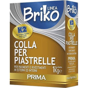 COLLA PER PIASTRELLE 1KG BRIKO K2