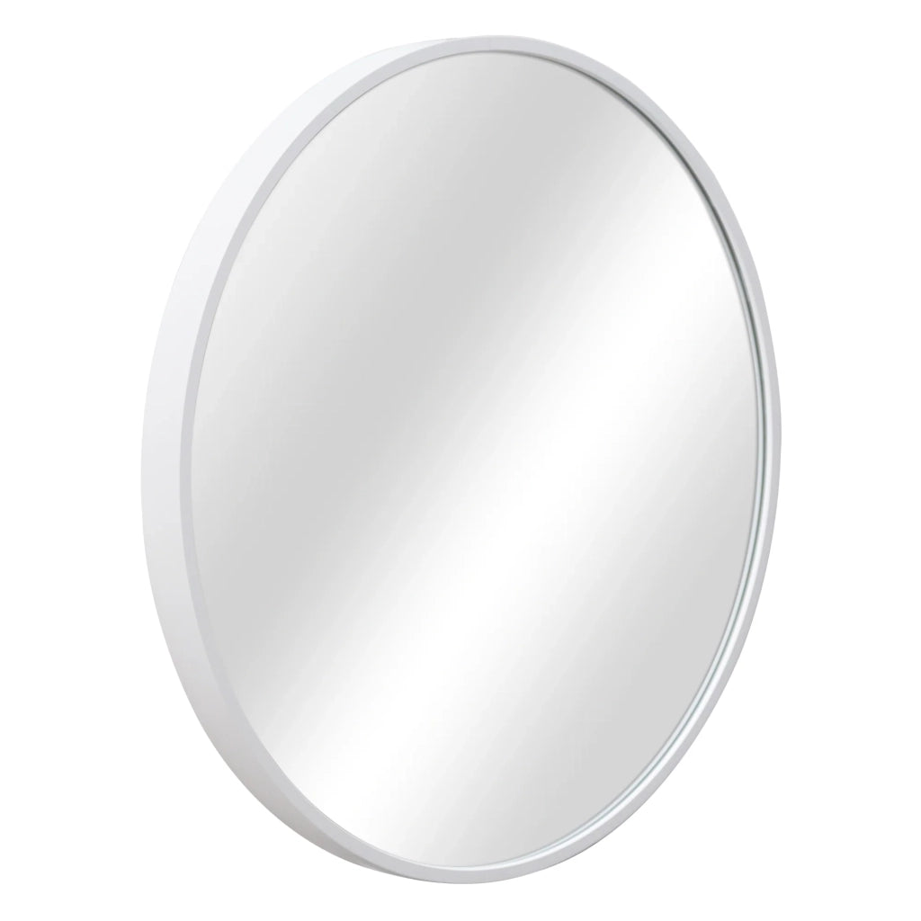 Specchio da parete con kit di montaggio rotondo diametro 40 cm bianco 03_0007912