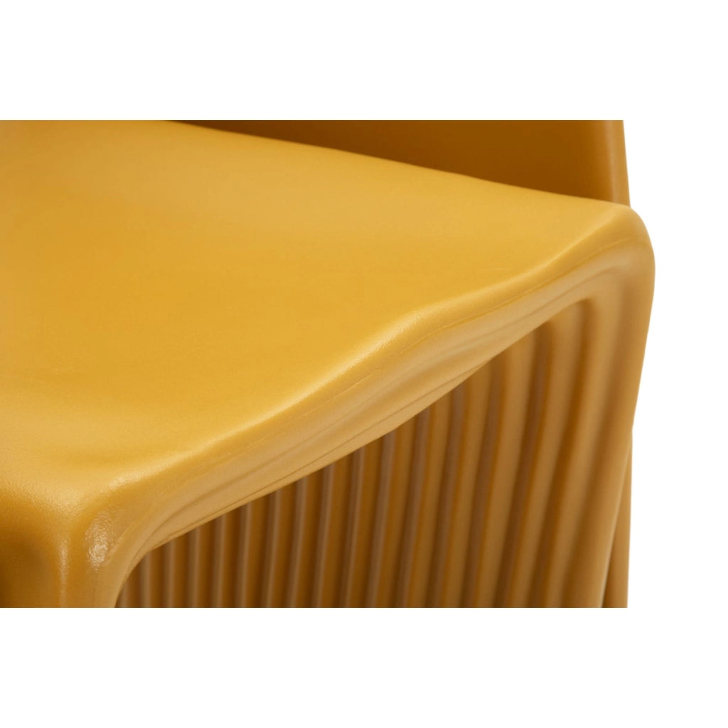 Poltrona VKH1090, Giallo, Plastica, 65x57,5x76 cm