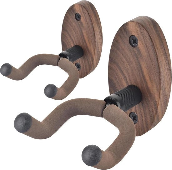 Supporto chitarra - 2 pezzi di supporto chitarra con maniglia rotativa morbida - supporti per chitarra acustica e elettrica basso