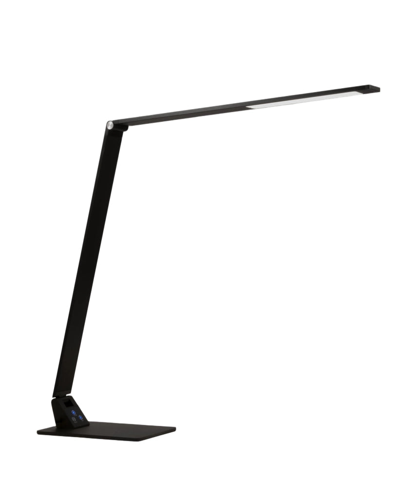 Lampada da Tavolo Wasp LED Integrato 12W Nera con Regolazione Luce Touch e Temperatura Colore CCT Selezionabile 3000K-5000K Codice 3265-30-101