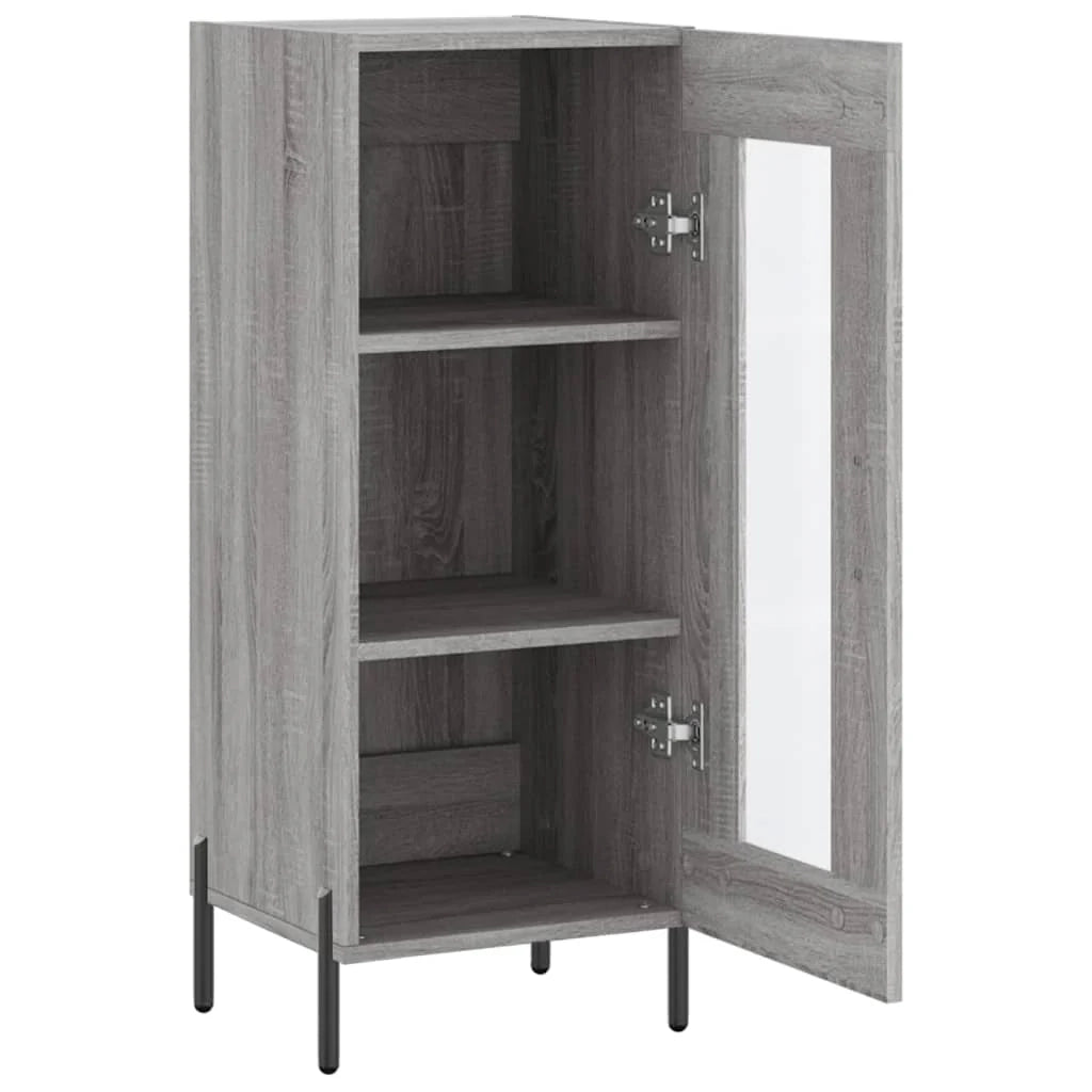 Buffet credenza cassettiera mobiletto mobile contenitore organizer cucina soggiorno Sonoma 34,5 x 34 x 90 cm legno ingegnerizzato grigio 02_0036302