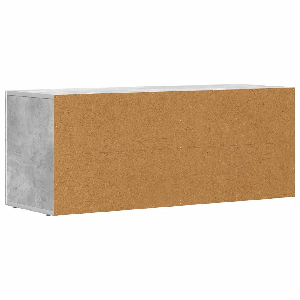 Mobile TV Grigio cemento 100 x 35 x 40 cm Legno multistrato 891267