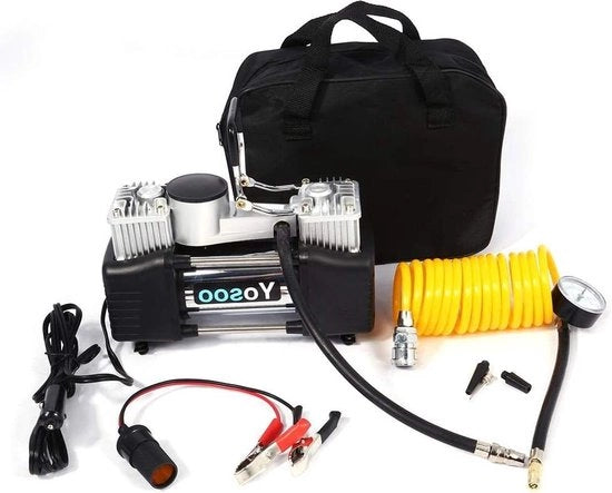 Compressore portatile 150PSI 12V pomp Pomp lisciviazione elettrica - Mini compressore portatile per auto e bicicletta - Miglior compressore portatile.
