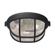 Plafoniera esterna Struhm SALTO nera rotonda Ø18 E27 IP65
